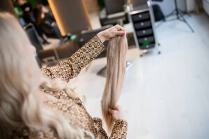 There are many ways to style your hair extensions. 